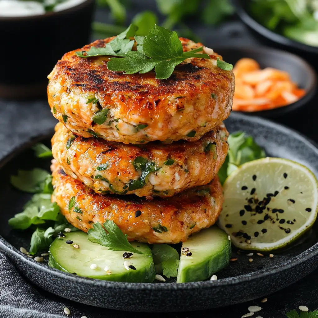 Old-fashioned salmon patties recipe with golden-brown crust.