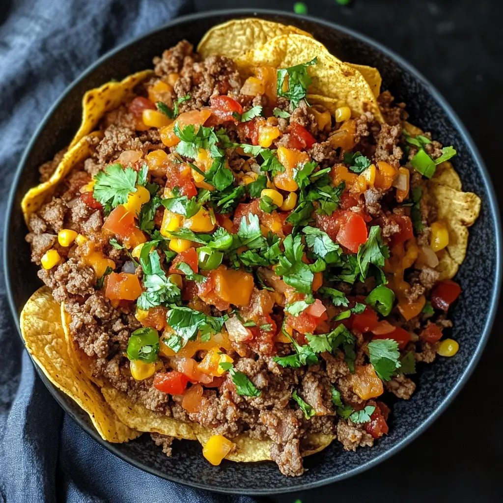 A variety of dishes made with leftover taco meat displayed on a table.