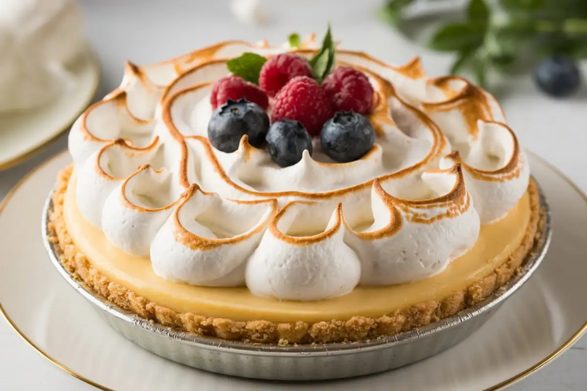 Coconut Custard Pie Recipe – A freshly baked pie with a golden crust and creamy filling.