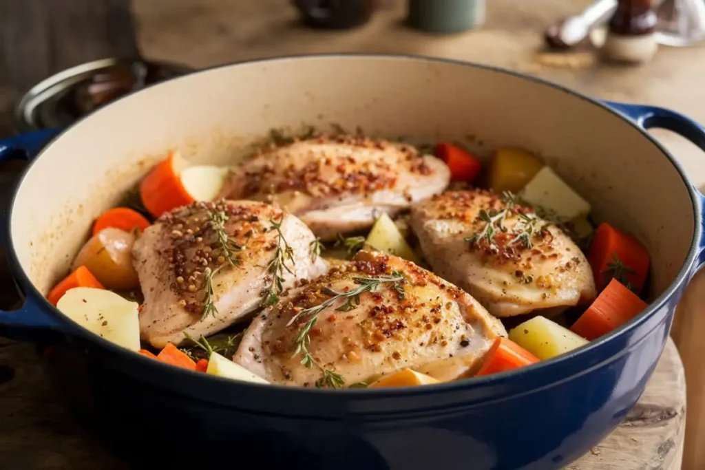 Dutch oven chicken breast